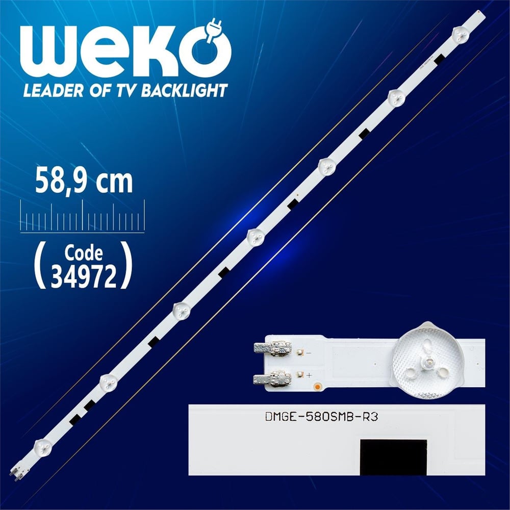 Weko SAMSUNG_2014SVS58_MEGA_3228_L_7LED_REV1.2 - DMGE-580SMA-R3 - 58.9 Cm 7 Ledli - WK-342 Tv Led Bar - Tv Led Bar