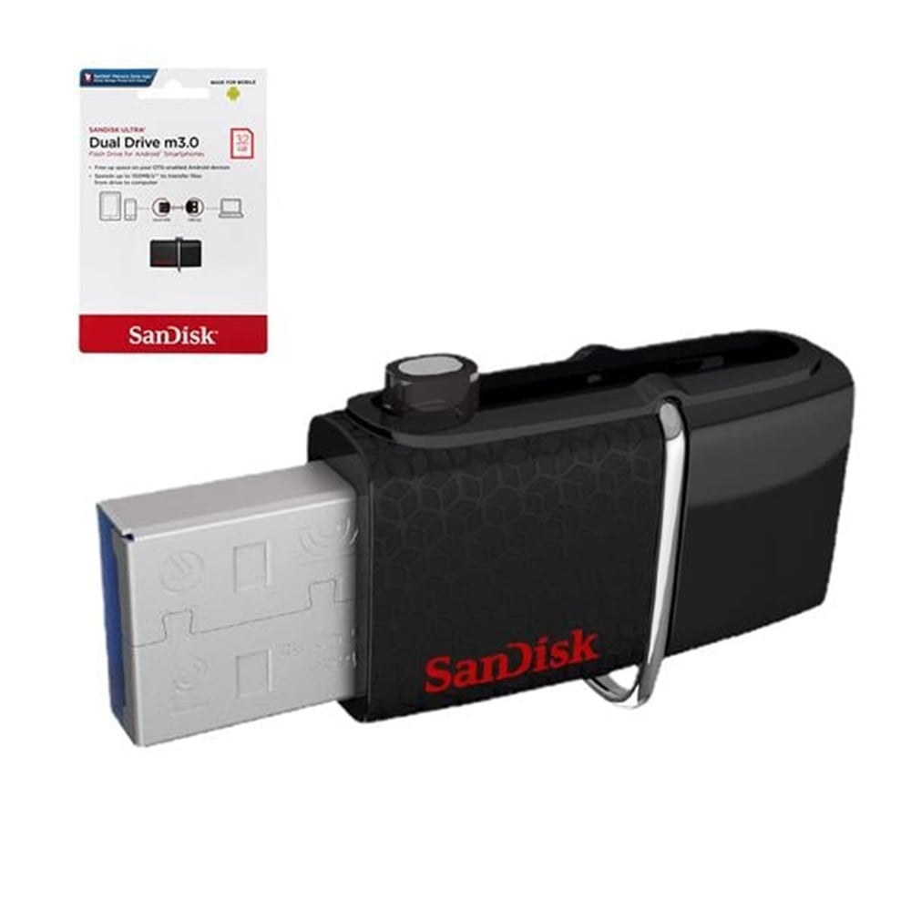 Sandisk Sandisk 32 GB USB 3.0 Dual Ultra Drive OTG Flash Bellek - Flash Bellek