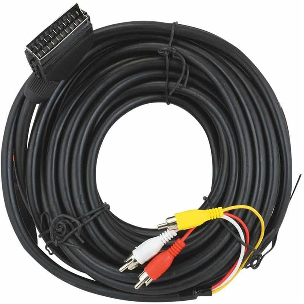 Hey Scart 3RCA 10 Metre Kablo - Scart Kablolar