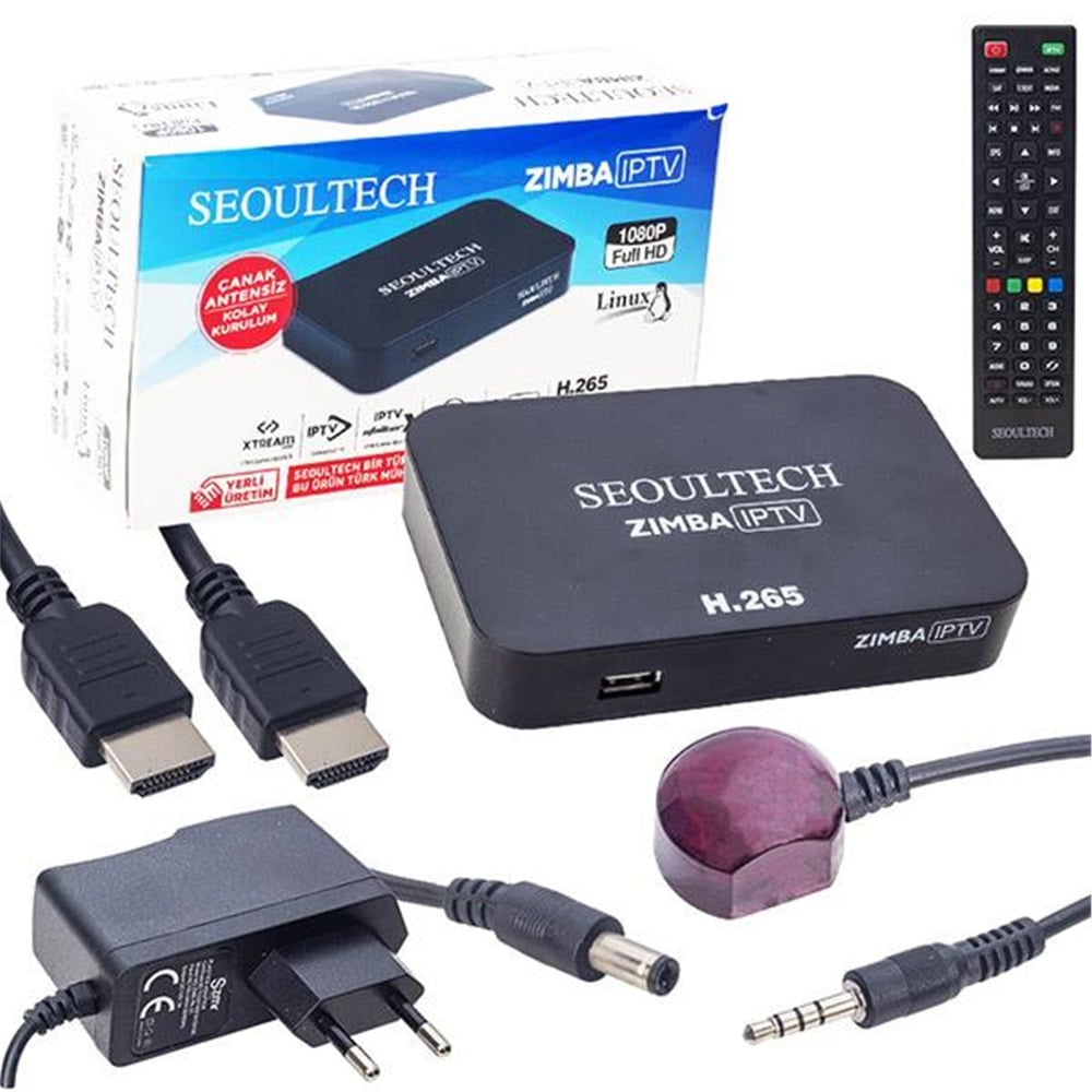 Hiremco Seoultech Zımba IP TV Ethernet'li Linux Tabanlı H265 Full HD Mini Uydu Alıcısı - İP Tv Box