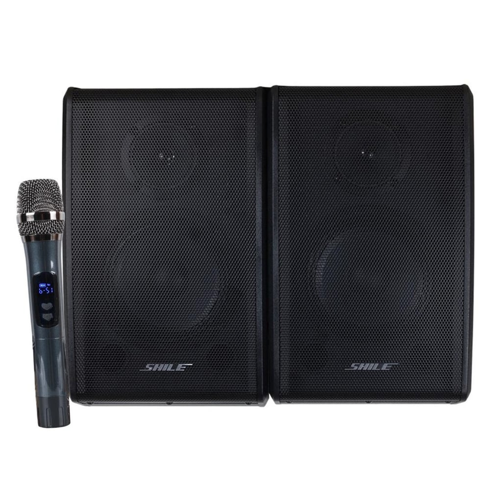 Shile Shile KX-2 El Mikrofonlu USB-SD-Bluetooth Destekli Hoparlör - Taşınabilir Amfi
