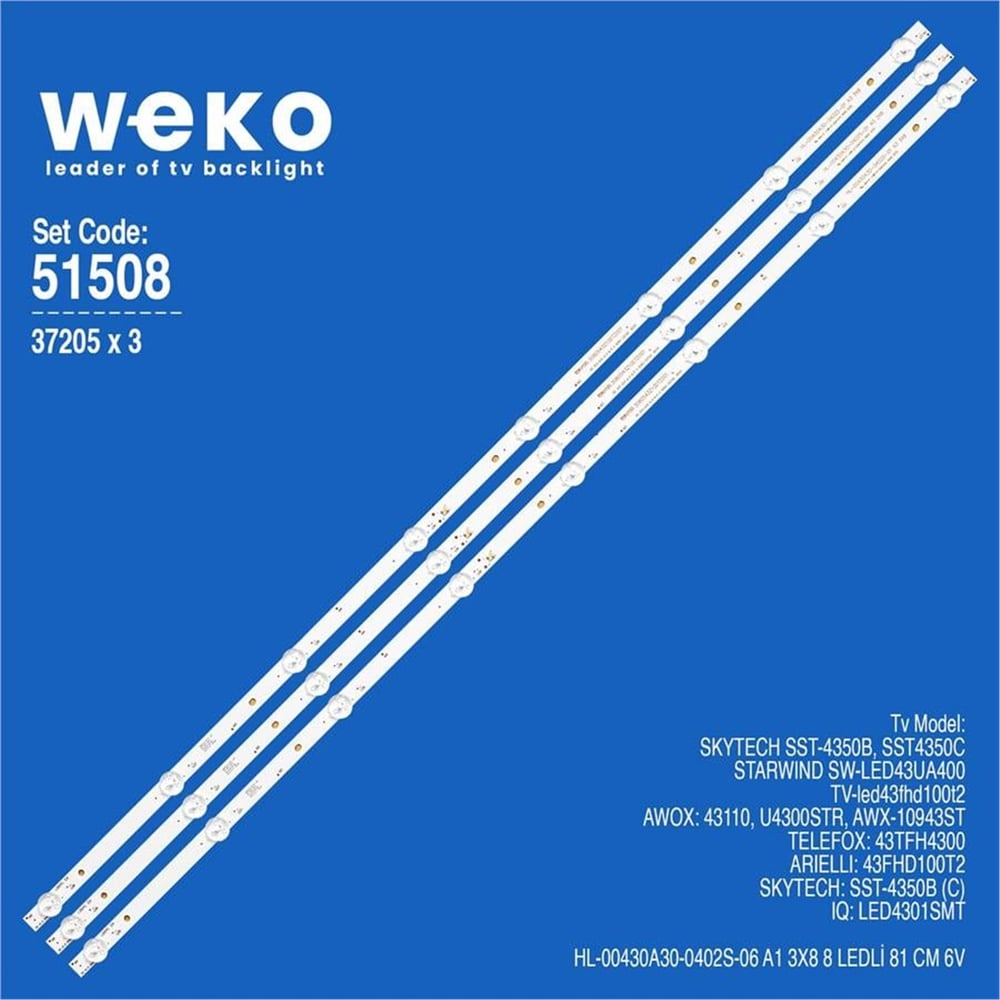 Weko Skytech SST-4350B 43'' 3 Adet Tv Led Bar - Skytech Led Bar