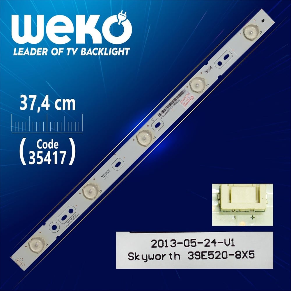 Weko SKYWORTH 39E520-8X5 - 5EE8 - ( 37.4 Cm ) - 5 Ledli - (WK-998) - Tv Led Bar - Tv Led Bar