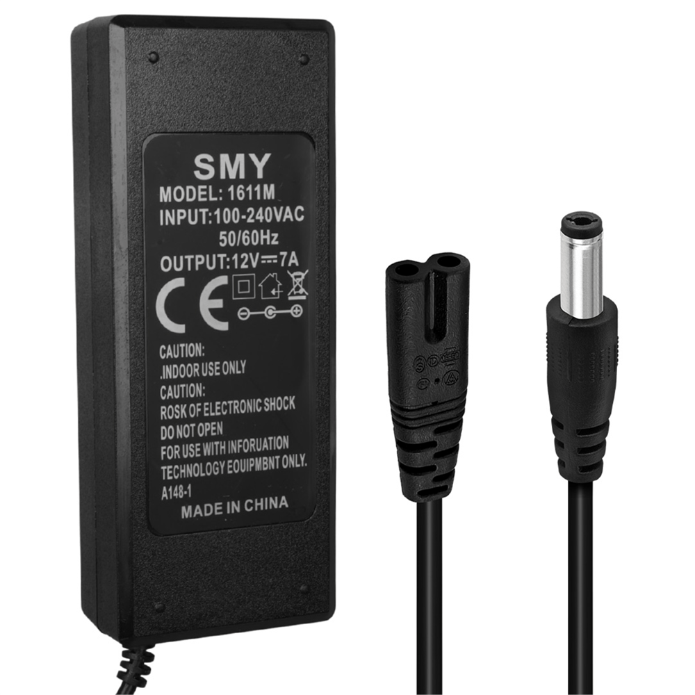 Reyonex Smy 1611M 12 Volt - 7 Amper 5.5*2.5 Uçlu Plastik Kasa Masaüstü Adaptör - Şarj Adaptörü