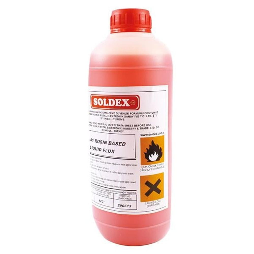 Soldex Soldex ASR-41 1 Lt. Köpürebilir Reçine Bazlı Sıvı Flux - Lehimleme Ekipmanları