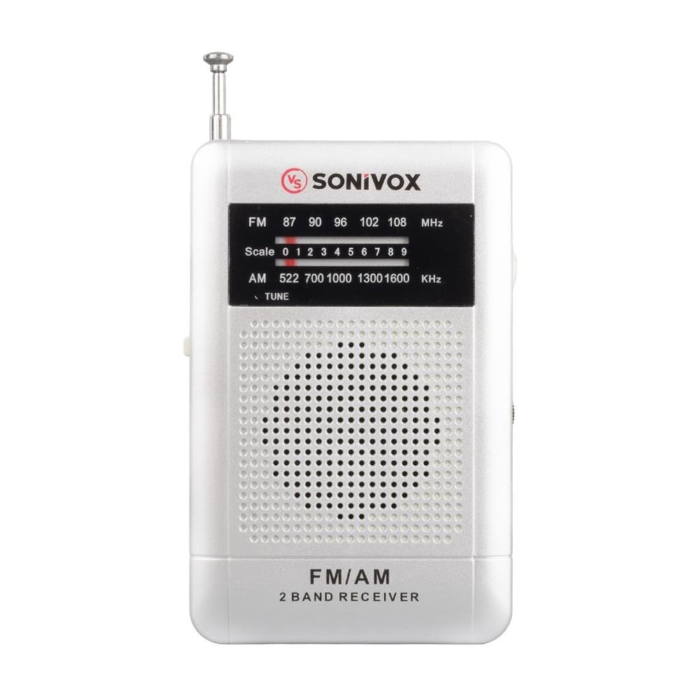 Sonivox Sonivox VS-R115 Analog Radyo Gümüş Renk - Taşınabilir Radyo