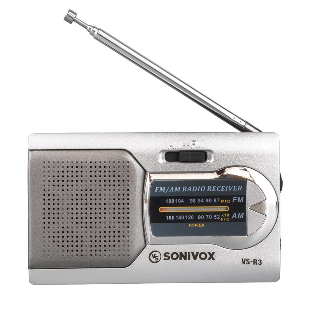 Sonivox Sonivox VS-R3 Analog Radyo Gümüş Renk - Taşınabilir Radyo