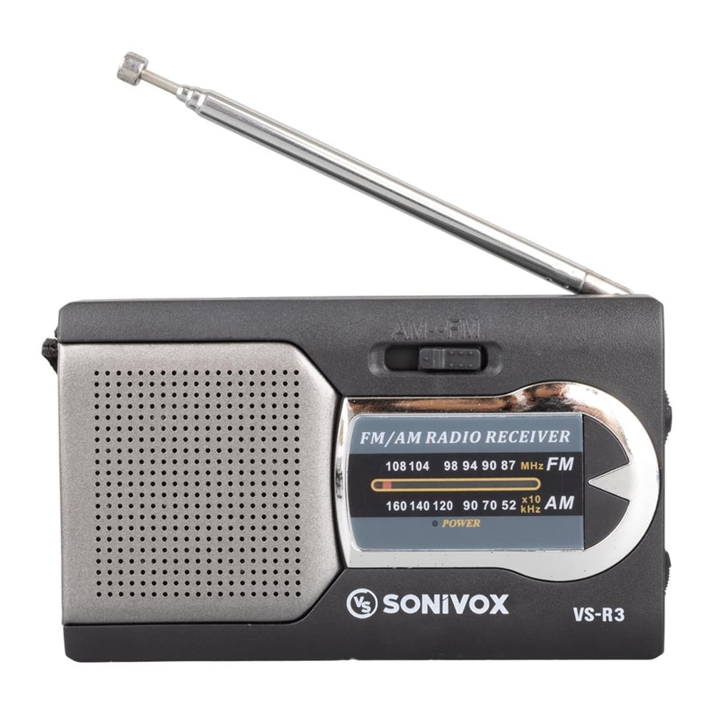 Sonivox Sonivox VS-R3 Analog Radyo Siyah Renk - Taşınabilir Radyo