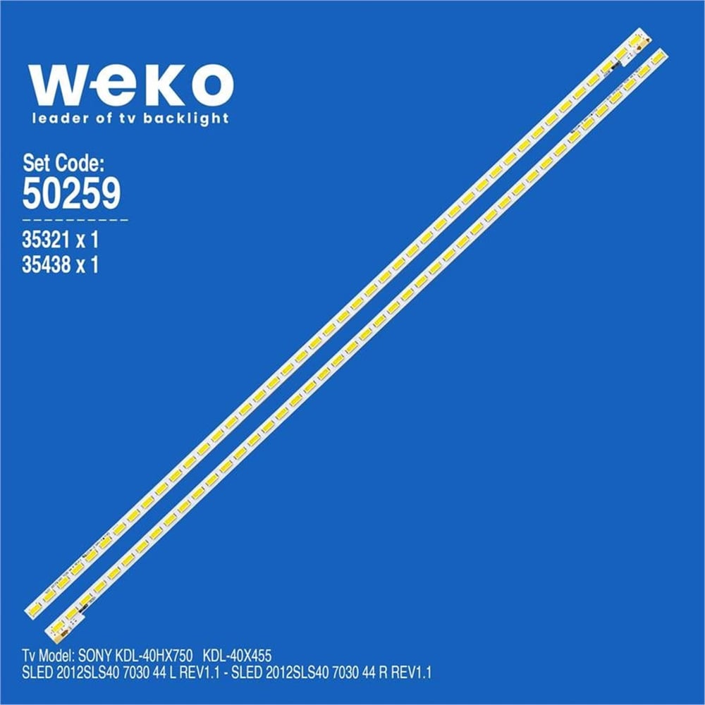 Weko Sony Kdl-40X455 40'' İnç Takım Tv Led Bar - Sony Led Bar