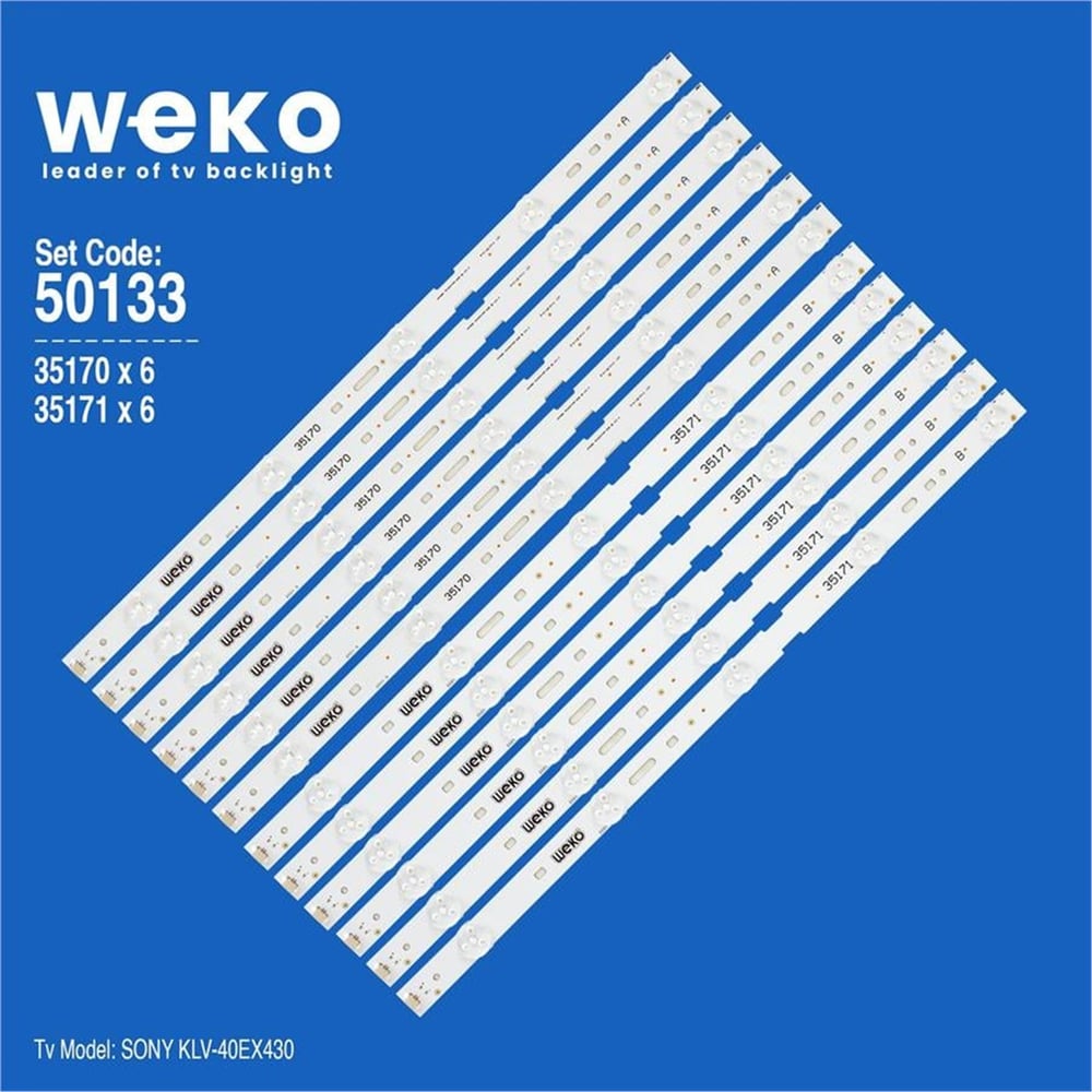 Weko Sony Klv-40EX430 40'' İnç 12 Adet Tv Led Bar - Sony Led Bar