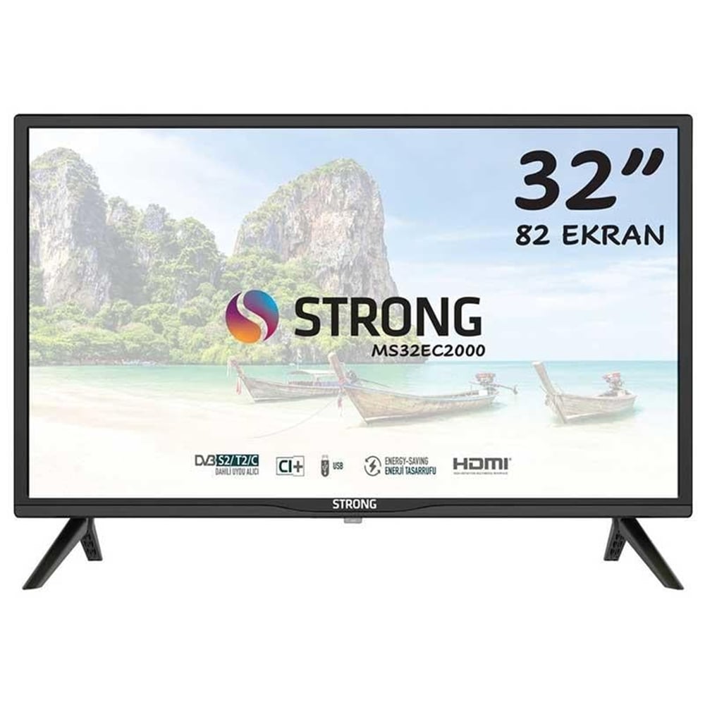 Strong Strong Ms32Ec200 32 82 Hdmı*Usb Ekran Uydu Alıcılı Hd Ready Led Tv - Araç Tv Monitör