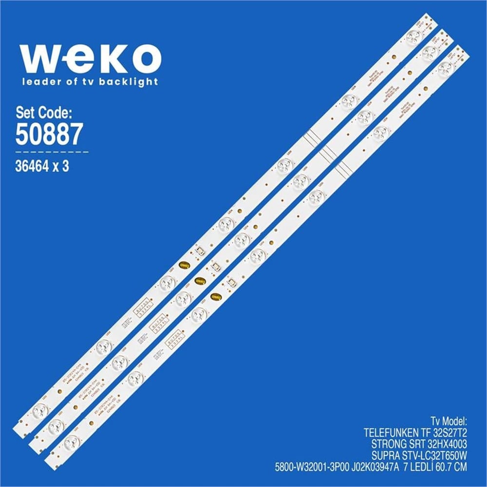 Weko Strong SRT 32HX4003 32'' İnç 3 Adet Tv Led Bar - Diğer Led Bar Çeşitleri