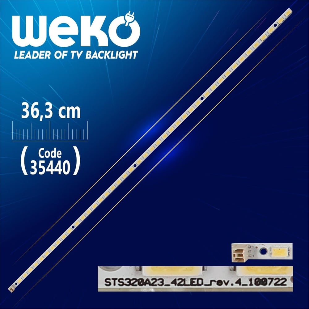 Weko STS320A23_42LED_REV.4_100722 - 36.3 Cm 42 Ledli - WK-1008 Led Tv Bar - Tv Led Bar