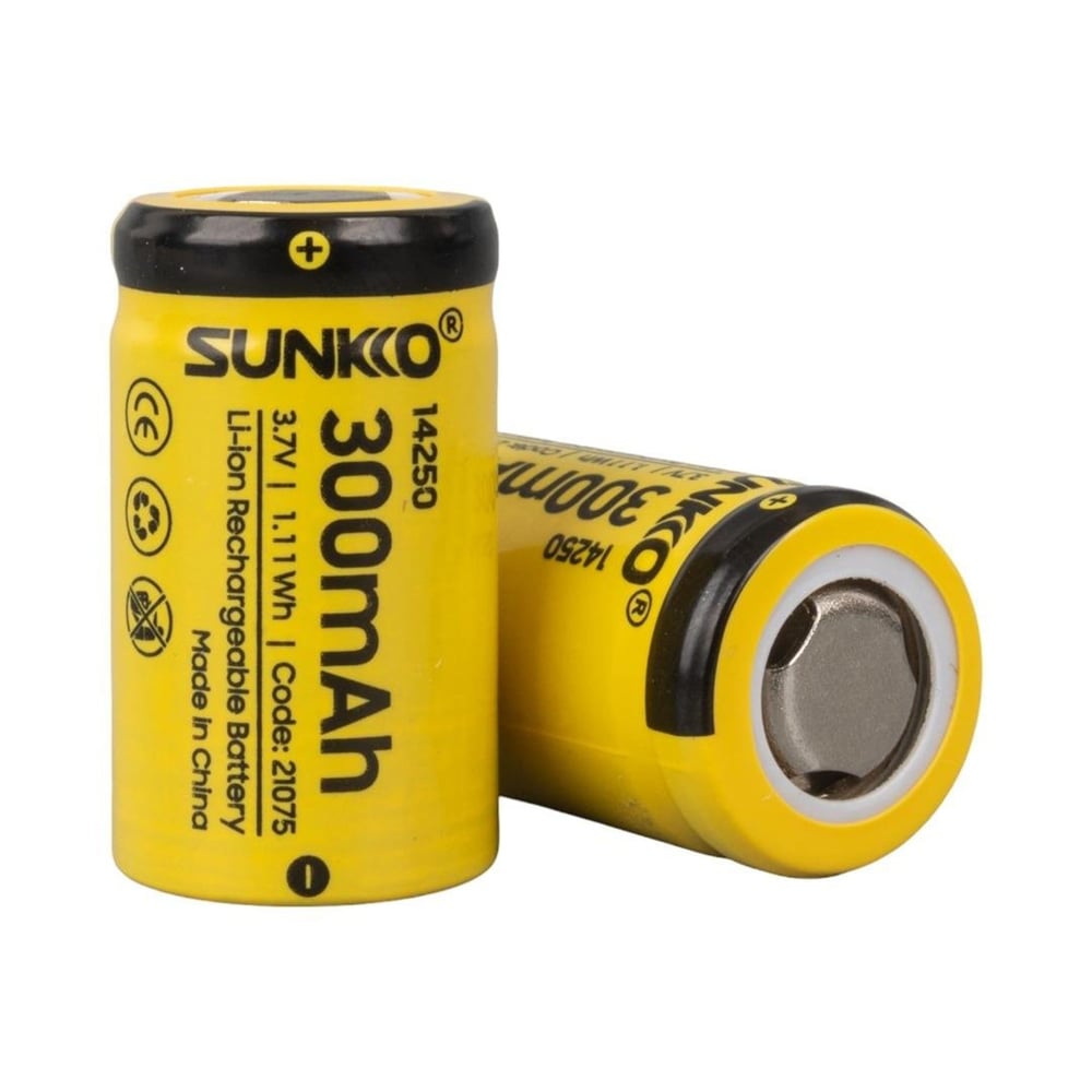 Sunkko Sunkko 3.7 Volt 300 Mah 14250 Şarj Edilebilir Pil (Tekli) - Piller