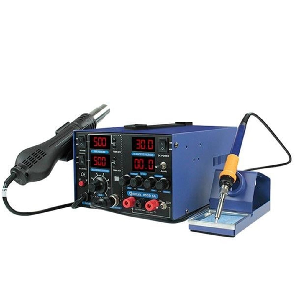 Sunline Sunlıne 853D 3A Sıcak Hava Üfleme-Isı Kontrollu Lehimleme-30V 3A Güç Kaynağı - Havya Sapı