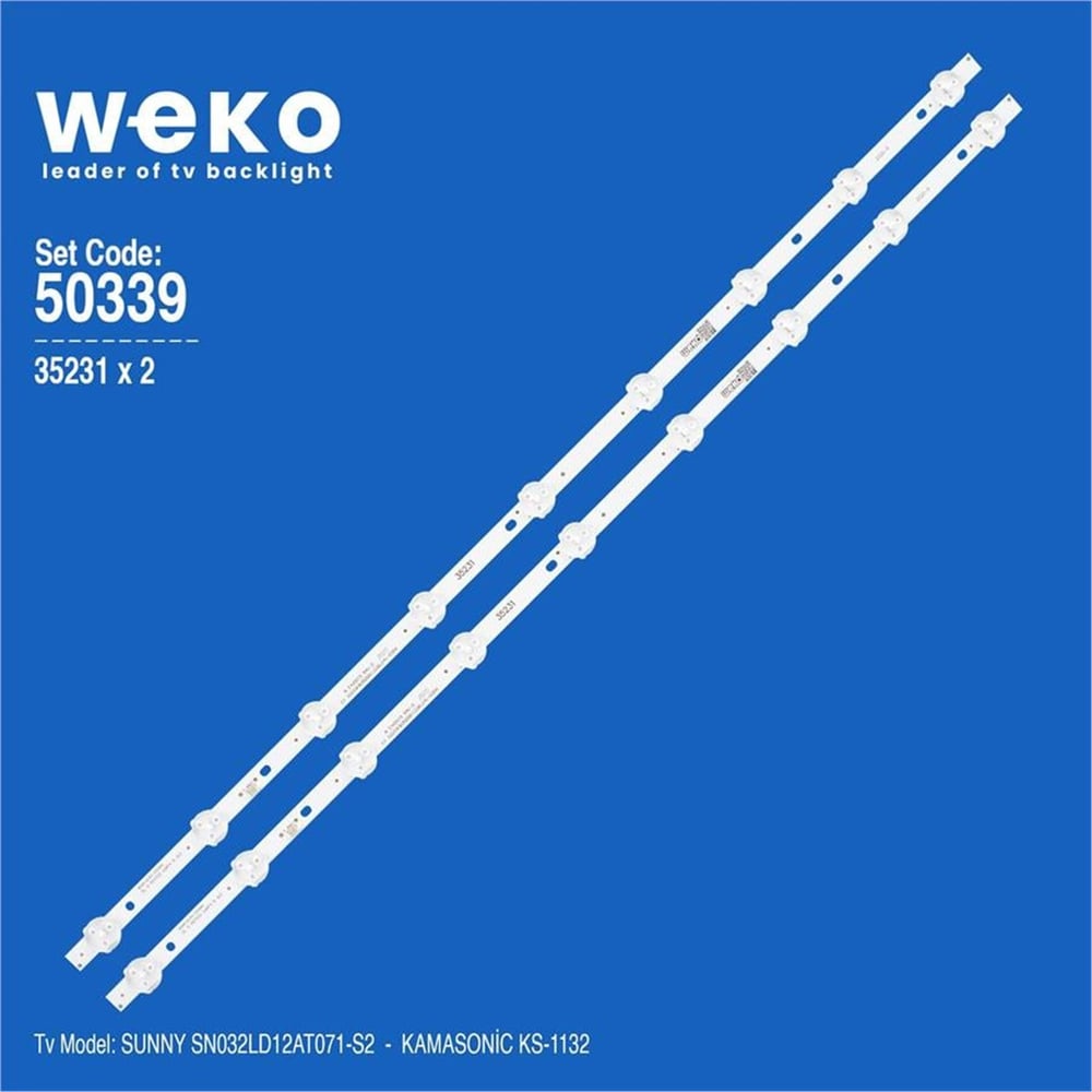 Weko Sunny SN032LD12AT071-S2 32'' İnç 2 Adet Tv Led Bar - Sunny Led Bar