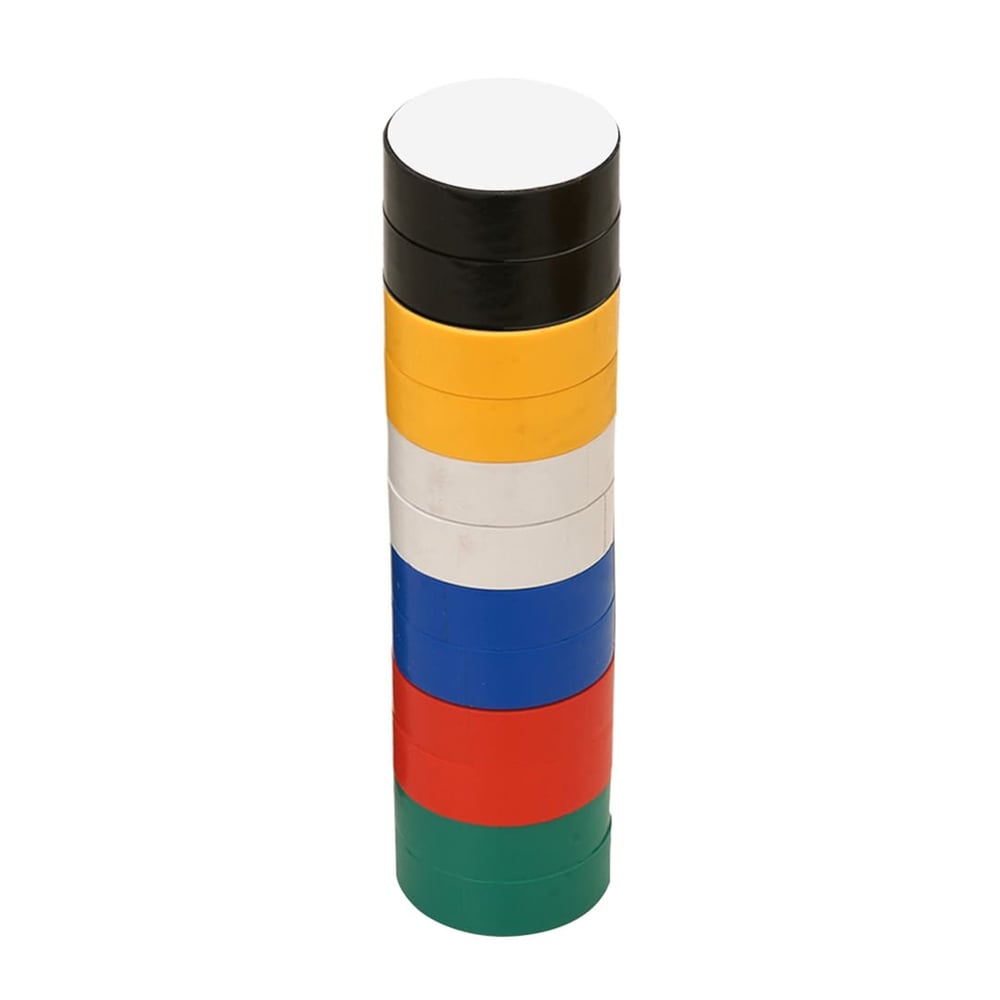 Sunup Sunup SN-29550 6 Renk İzole PVC Elektrikçi Bant (12'li Paket) - Hırdavat Ekipmanları Diğer