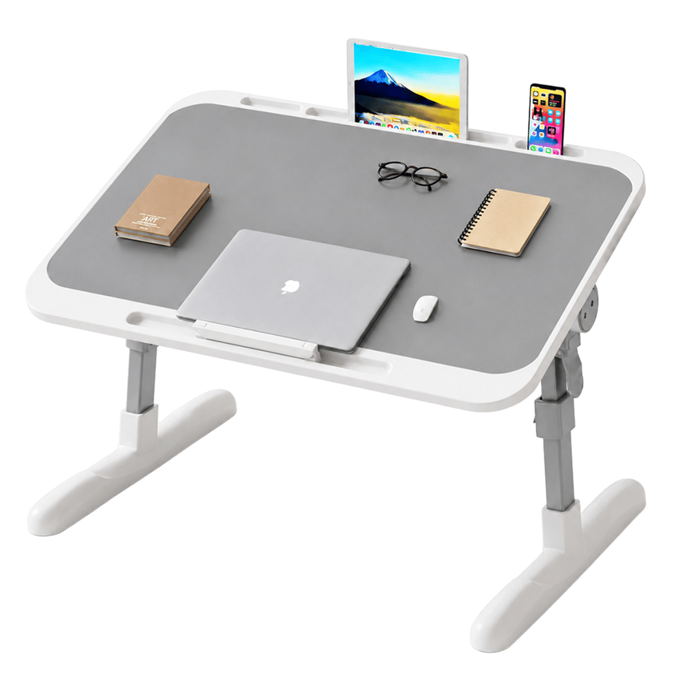 Sunup Sunup SN-29698 Çok Fonksiyonlu Katlanabilir Yatak Koltuk Laptop Masası Yükseklik Ve Açı Ayarlı Gri 60X40cm - Ev ve Yaşam