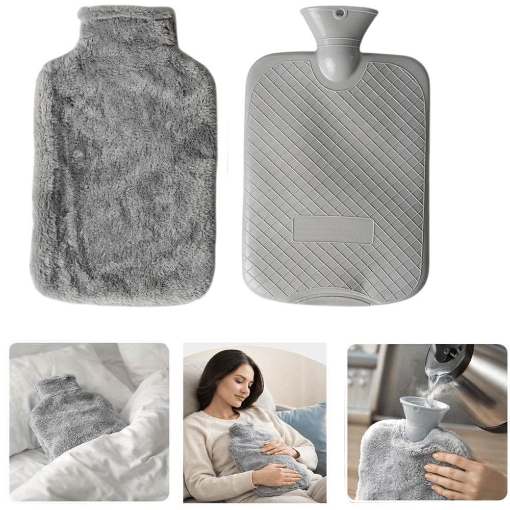 Sunup Sunup SN-29909 Peluş Kılıflı Yumuşak Dokulu 30 Cm 2000 Ml Kapasiteli Sıcak Su Torbası - Ev ve Yaşam