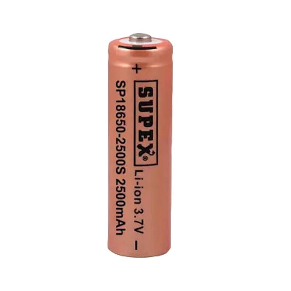 Supex Supex 18650 – 2500S 3.7V 2500 Mah Başlı Li-Ion Pil - Şarjlı Piller