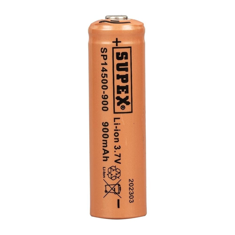 Supex Supex Lityum Ion 3.7v 900mah Şarj Edilebilir Başlıklı Pil SP14500-900s - Şarjlı Piller