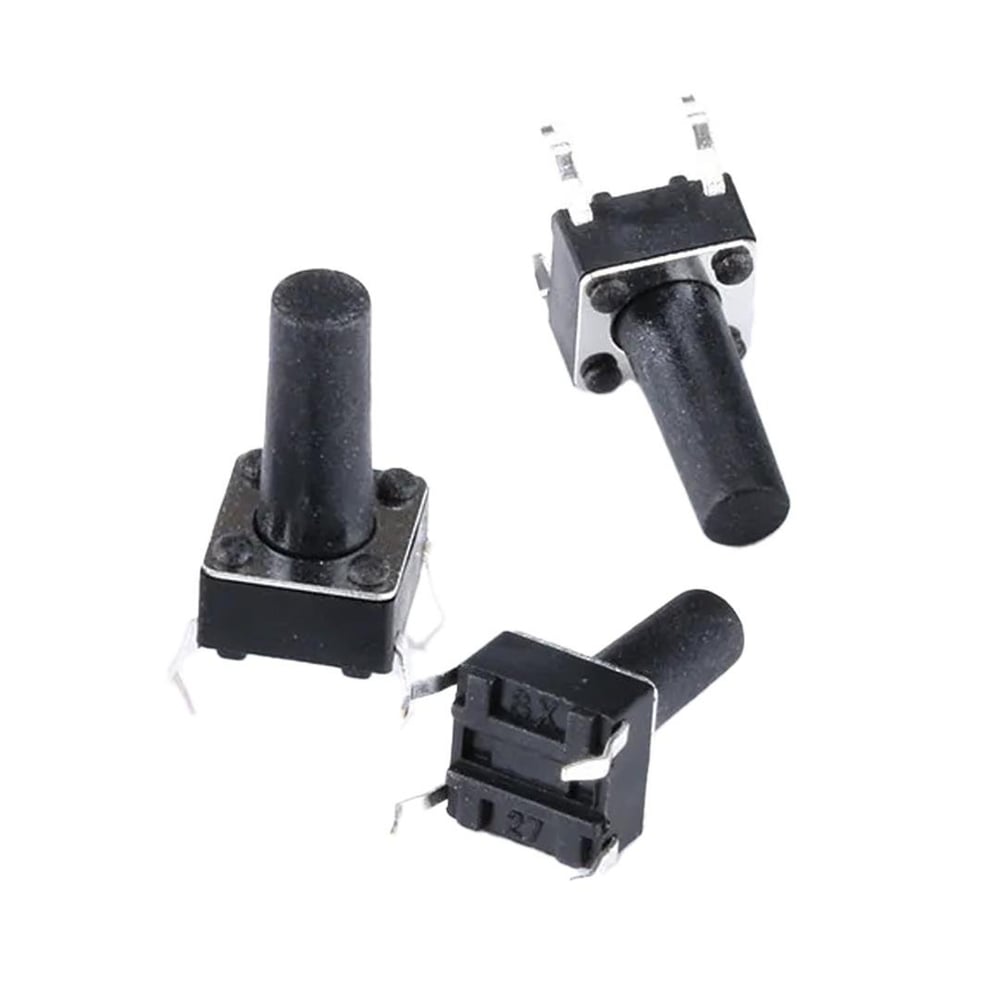 Oem Tact Switch Şaseli 6x6x7mm IC-200 C9 Buton - Fiş - Jack - Şase - Buton - Konnektör