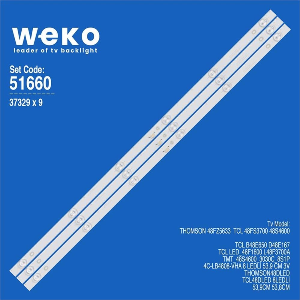 Weko Tcl 48FS3700 48'' 9 Adet Tv Led Bar - Tcl Led Bar