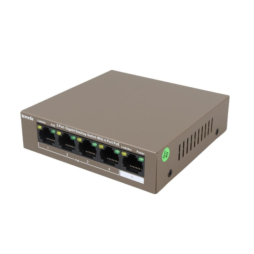 Tenda Tenda TEG1105P 63w 5 Port Gigabit Ethernet Switch 4 Port Poe - Ethernet Switch
