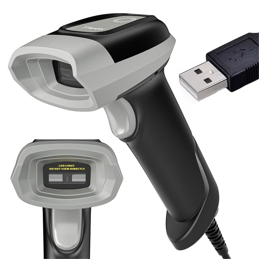 Tiwox Tiwox VS-331 USB 1D CCD El Tipi USB Kablolu Barkod Okuyucu - Barkod Okuyucu
