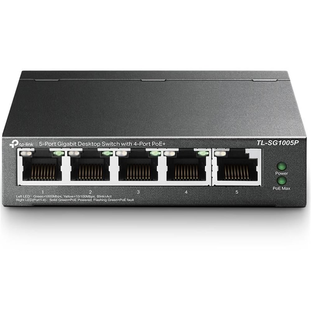 TP-Link Tp-Link TL-SG1005P 5 Port Gigabit 4 Port Poe Switch - Ethernet Switch
