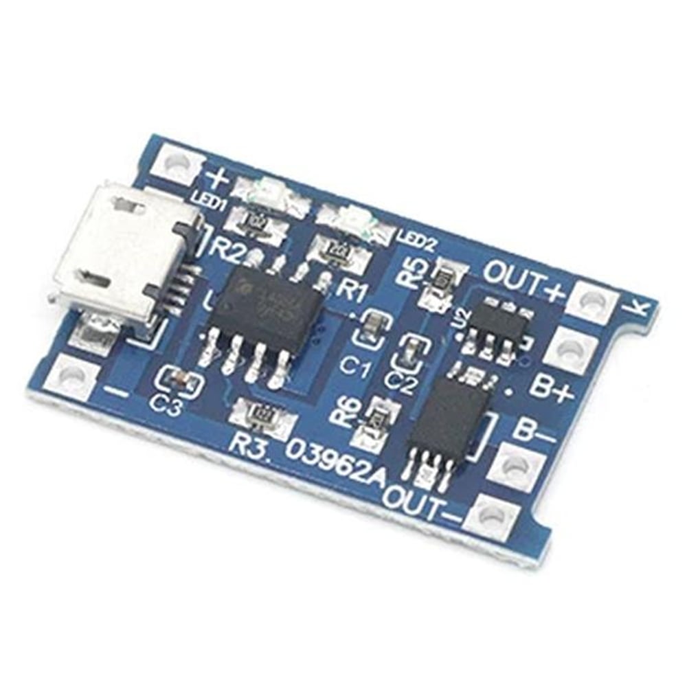 Elektromer TP4056 18650 Micro Usb'li Pil Sarj Cihazı Bordu - Pil Yuvaları & Pil Aksesuarları
