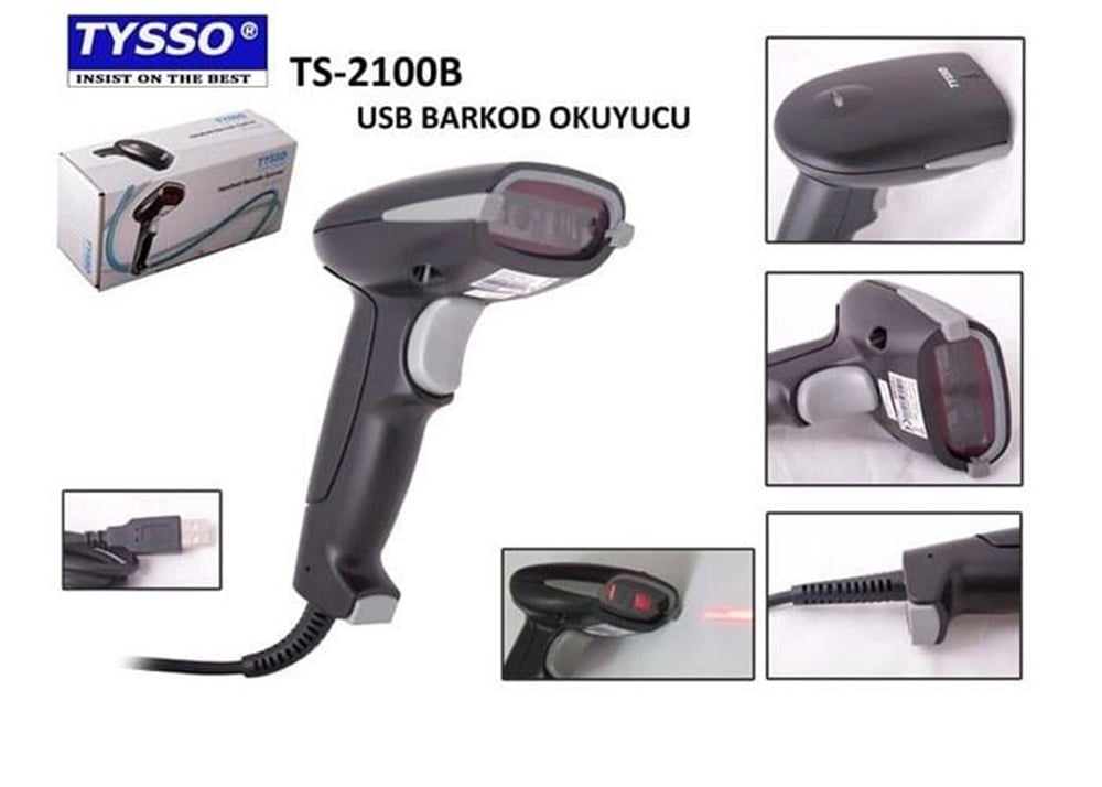 Tysso Tysso TS-2100B USB El Tipi Barkod Okuyucu - Barkod Okuyucu