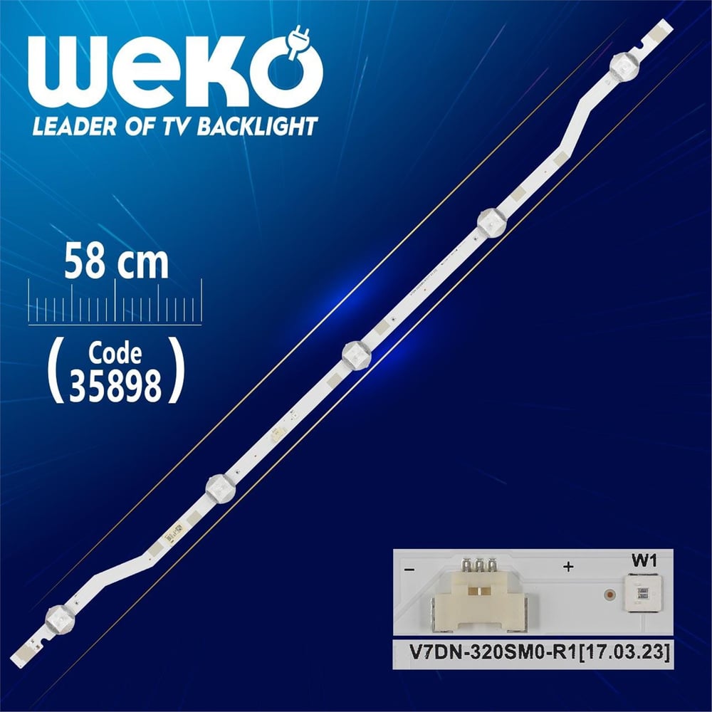 Weko V7DN-320SM0-R1 - 58 CM WK-1360 Tv Led Bar - Tv Led Bar