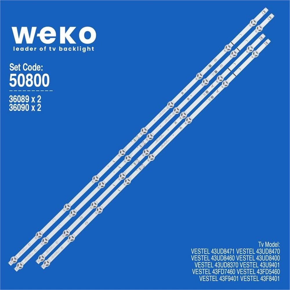 Weko Vestel 43UD8400 43'' İnç 4 Adet Tv Led Bar - Vestel Led Bar