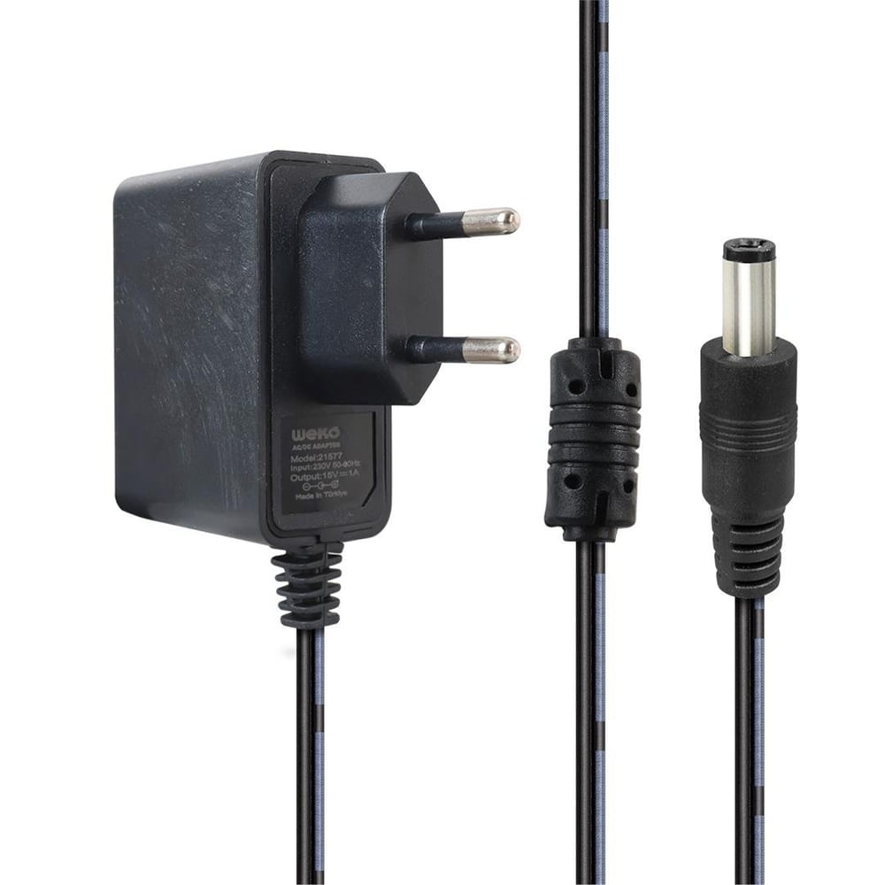 Weko Weko 15 Volt - 1 Amper - 15 Watt 5.5*2.5 Uçlu Priz Tipi Adaptör - Adaptörler
