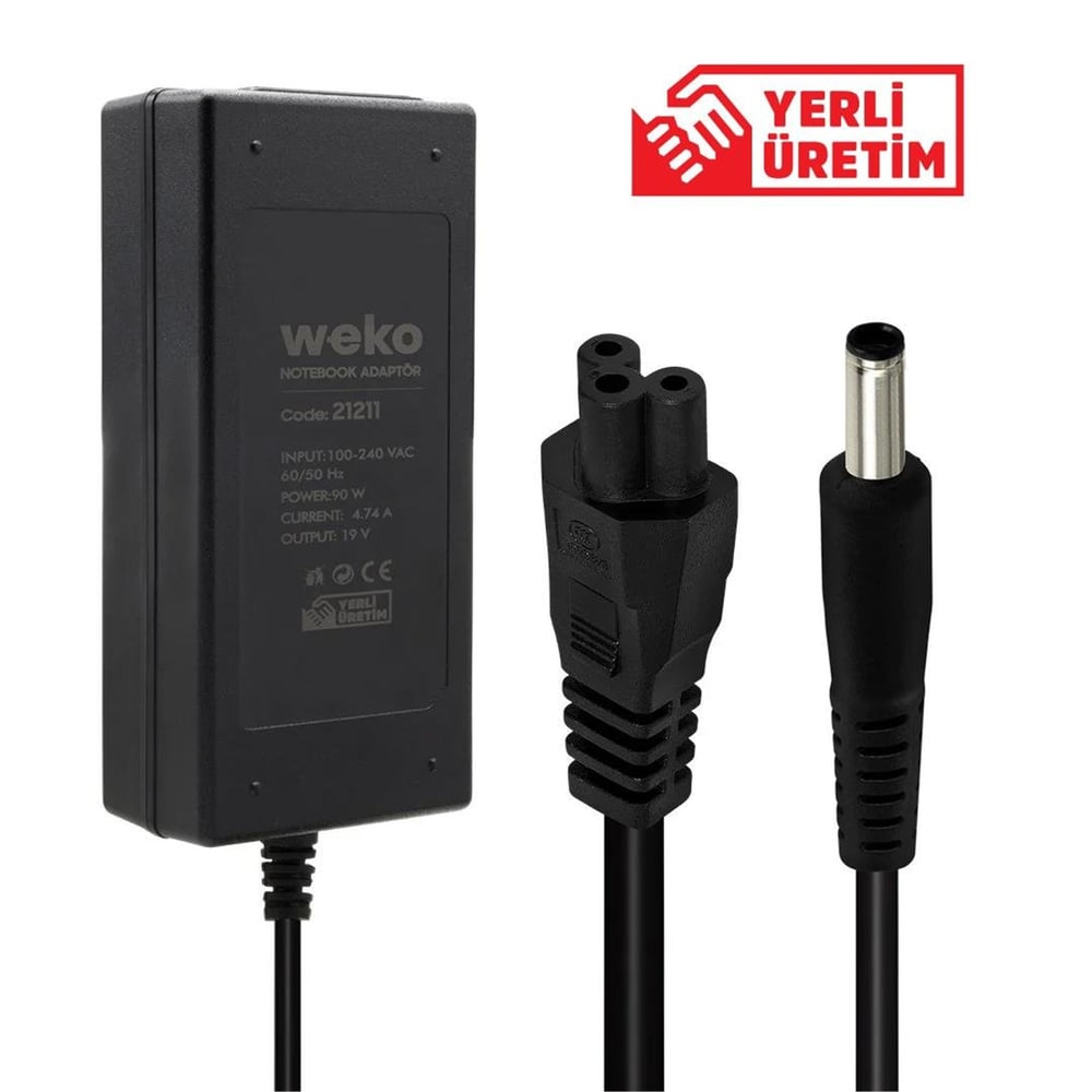 Weko Weko 19 Volt 4.74 Amper 90 Watt Notebook Adaptör (4.5*3.0 Uçlu) - Laptop Adaptörleri
