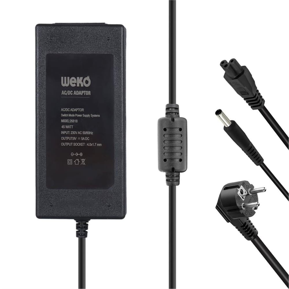 Weko Weko  9 Volt - 5 Amper Yazar Kasa/ Pos Makinesi Masaüstü Adaptör 4.0*1.7 Mm Uçlu - Adaptörler