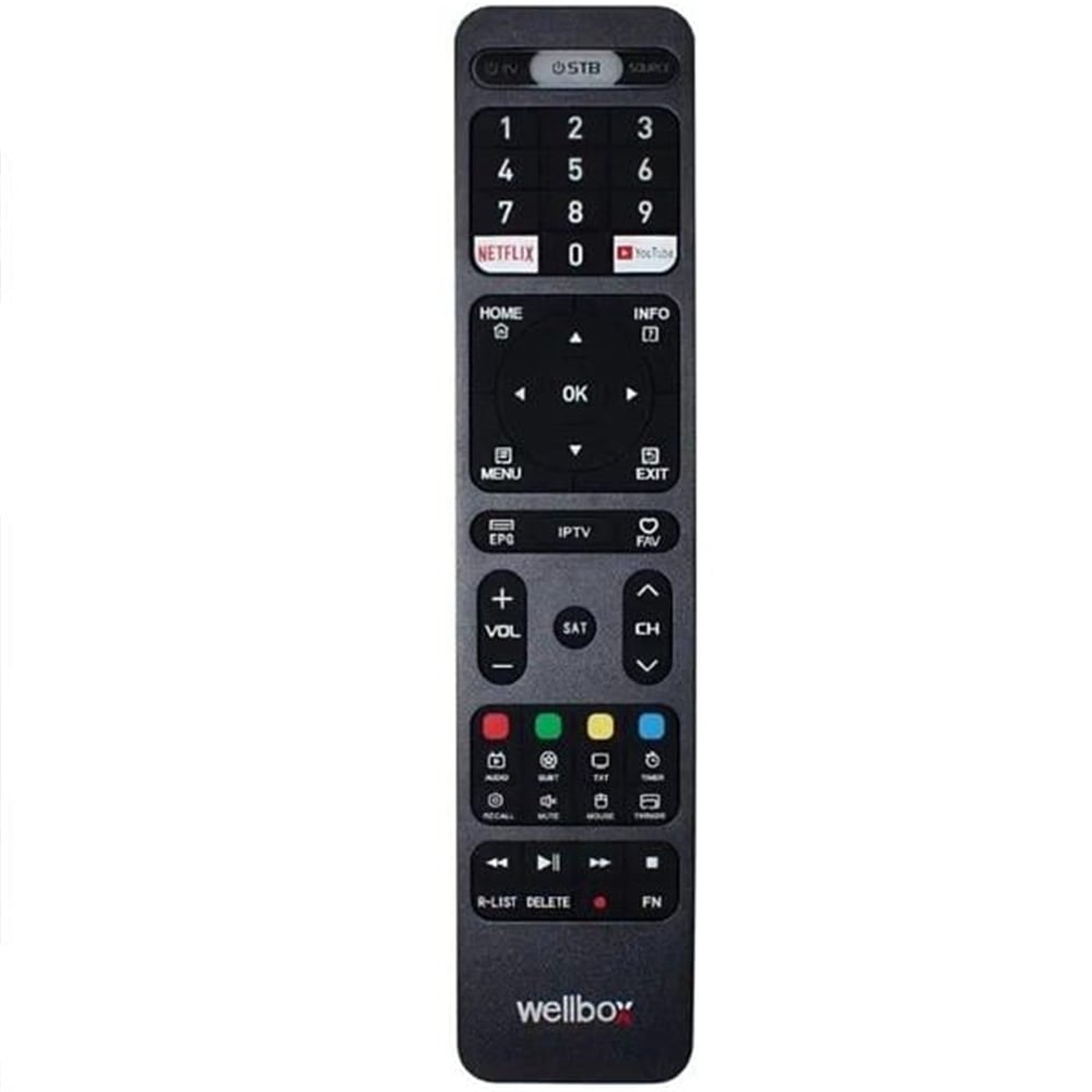 Oem Wellbox Bız10 4K Ultra Hd Androıd Tv Uydu Kumandası - Uydu Alıcısı Kumandaları