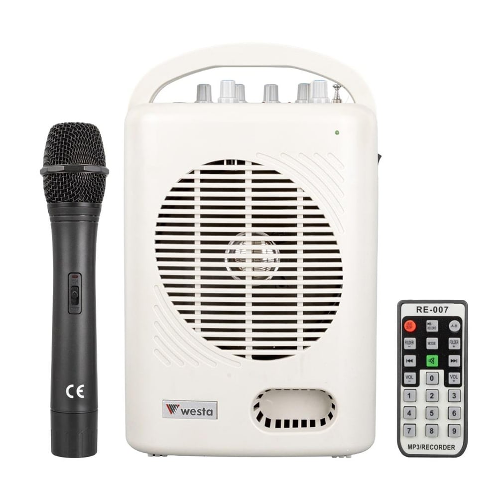 Westa Westa Wap-221U Portatif 50W Usb/Sd El Mik Seyyar Mevlüt Anfisi - Seslendirme Amfileri