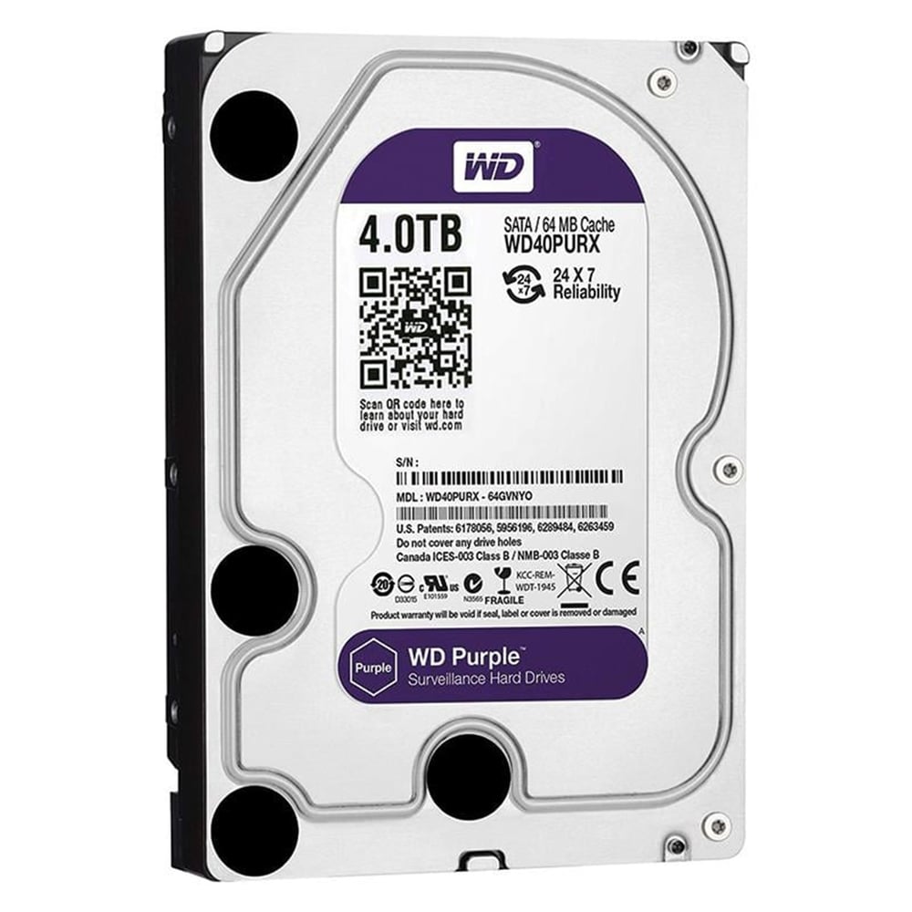 Western Digital Western Digital Purple WD40PURX 4TB Sata 6GB/s 7-24 Güvenlik Harddisk - Hard Diskler