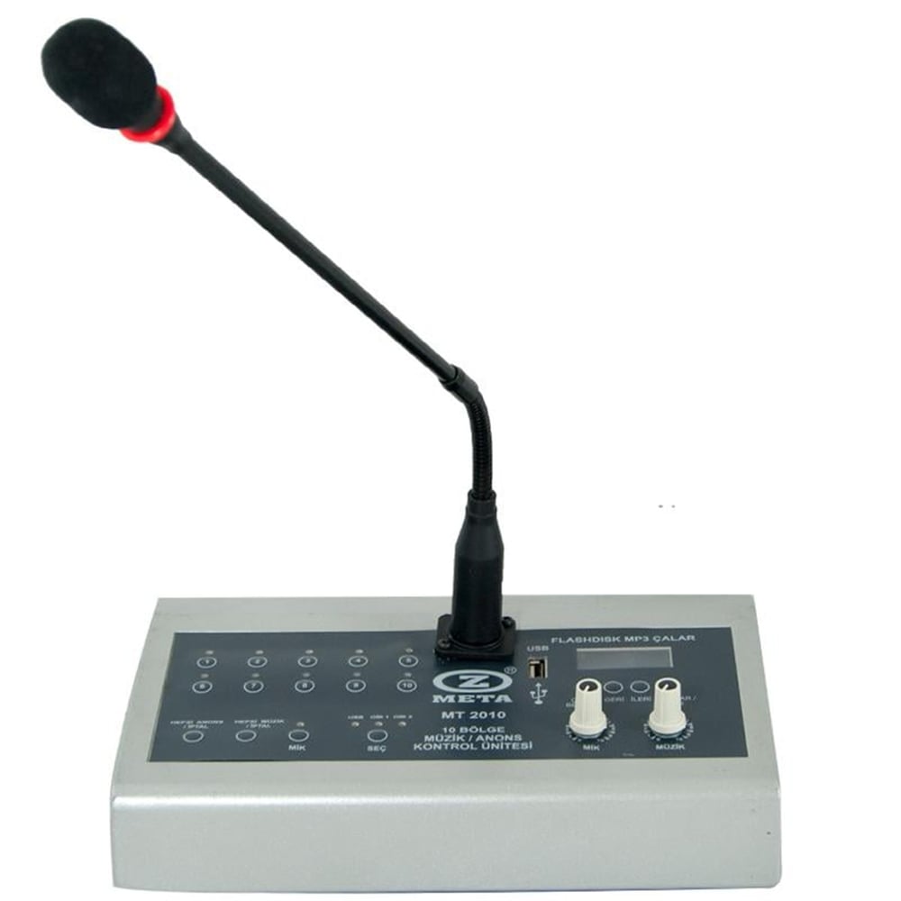 Westsound Westsound Mt-2010 10 Bölge Mikrofon Ve Müzik Konsolu (Acil) - Kontrol Üniteleri