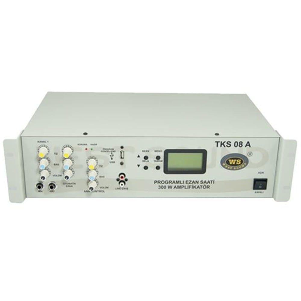 Westsound Westsound TKS-08A 2X150w Anfili Programlı Ezan Ve Sela Saati - Merkezi Ezan Vaaz Sistemi
