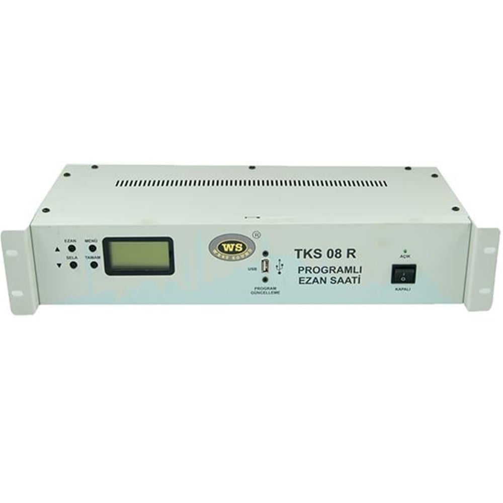 Westsound Westsound TKS-08R Rack Tipi Programlı Ezan Ve Sela Saati - Merkezi Ezan Vaaz Sistemi