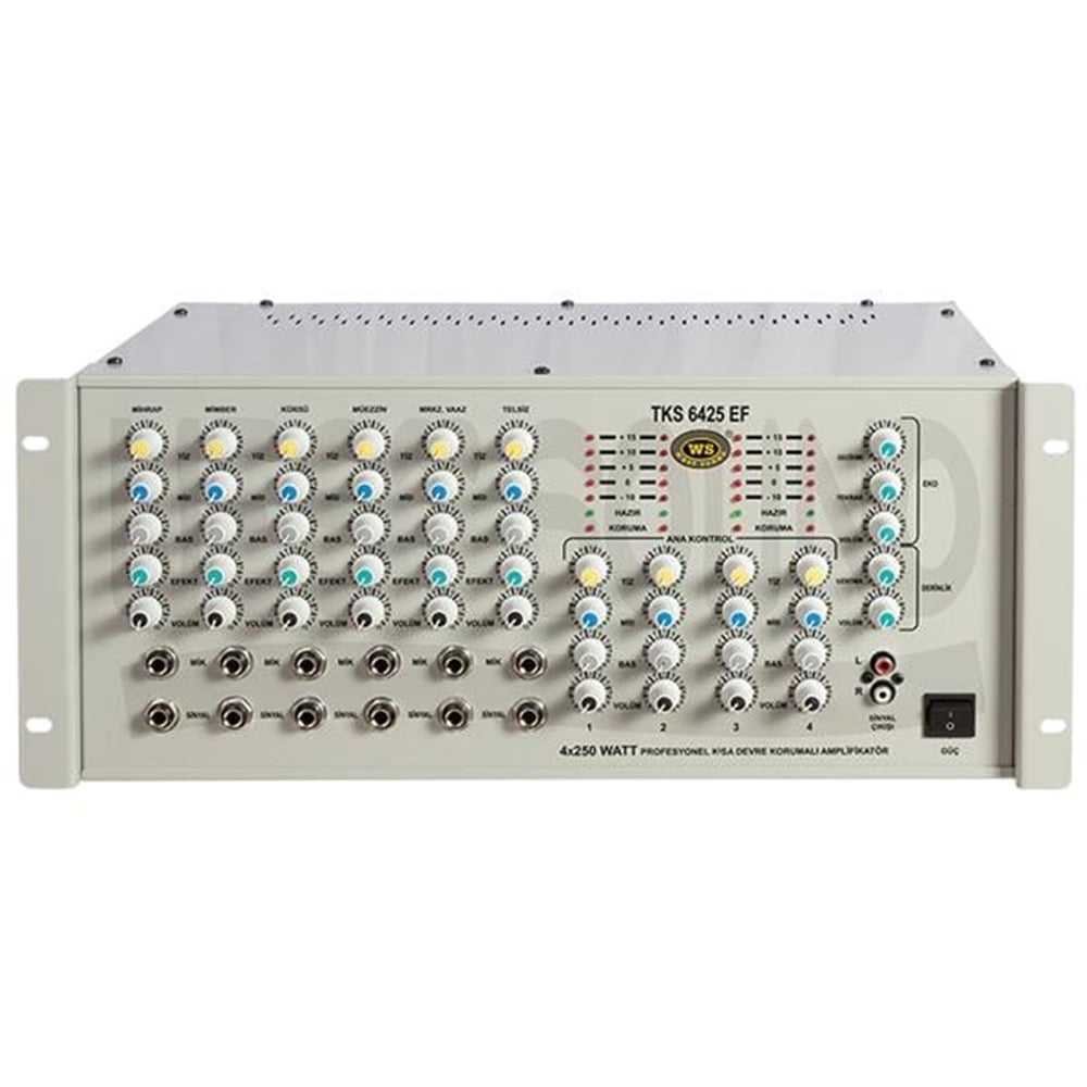 Westsound Westsound TKS-6425EF 4X250 W  Trafosuz 6 Kanal Stereo Anfi - Seslendirme Amfileri