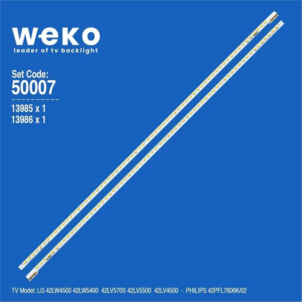 Weko Wkset-5007 13985X1 13986X1 42 V6 Edge Fhd-1 Rev0.4 2 Adet Led Bar (64Led) - Tv Led Bar