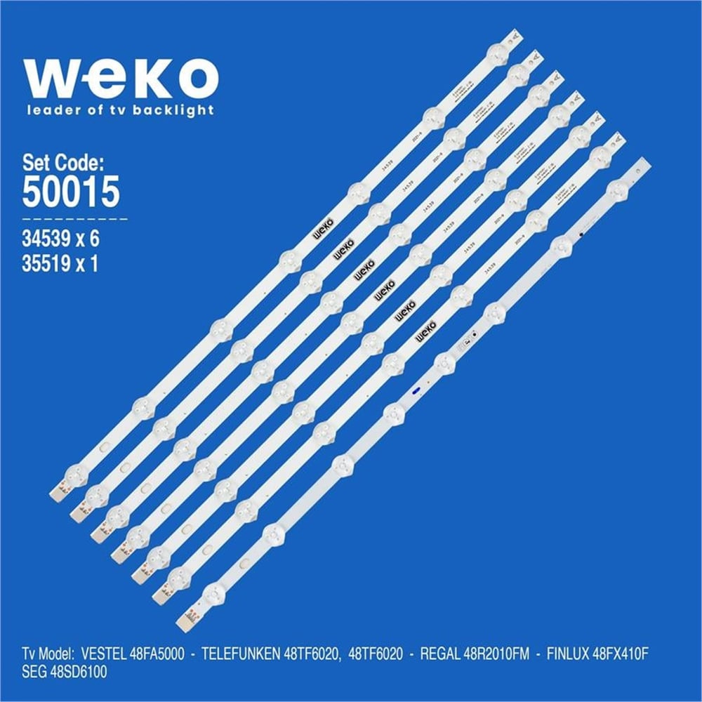 Weko Wkset-5015 34539X6 35519X1 48Dled 7 Adet Led Bar - Tv Led Bar