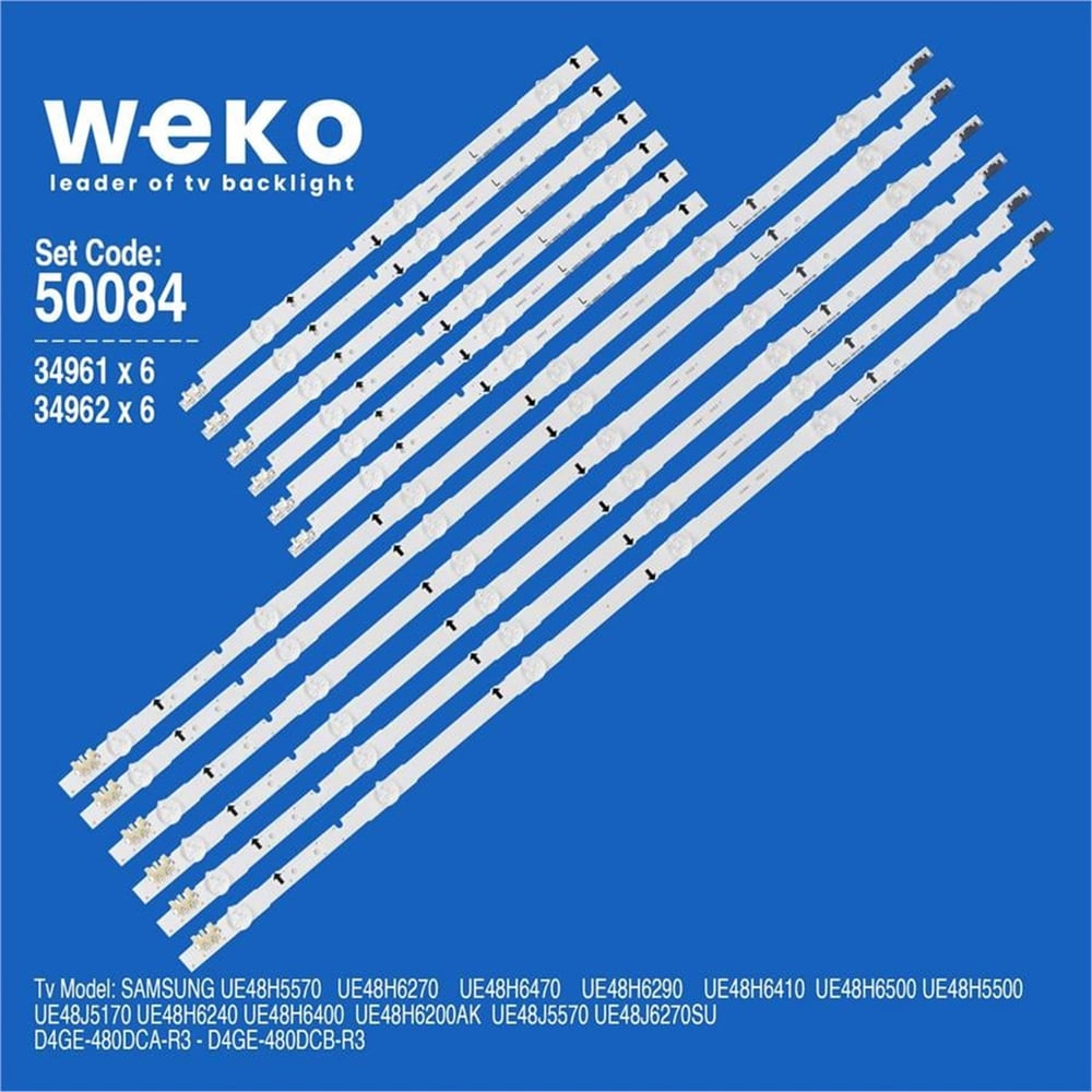 Weko Wkset-5084 34961X6 34962X6 D4ge-480Dc 12 Adet Led Bar(Satışa Kapalı Ürün Satışa Kapalı Ürün Satışa Kapalı Ürün) - Tv Led Bar