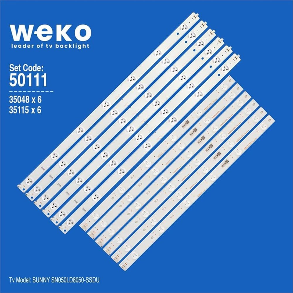 Weko Wkset-5111 35048X6 35115X6 Svj500a33_Rev06_13Led 12 Adet Led Bar - Tv Led Bar