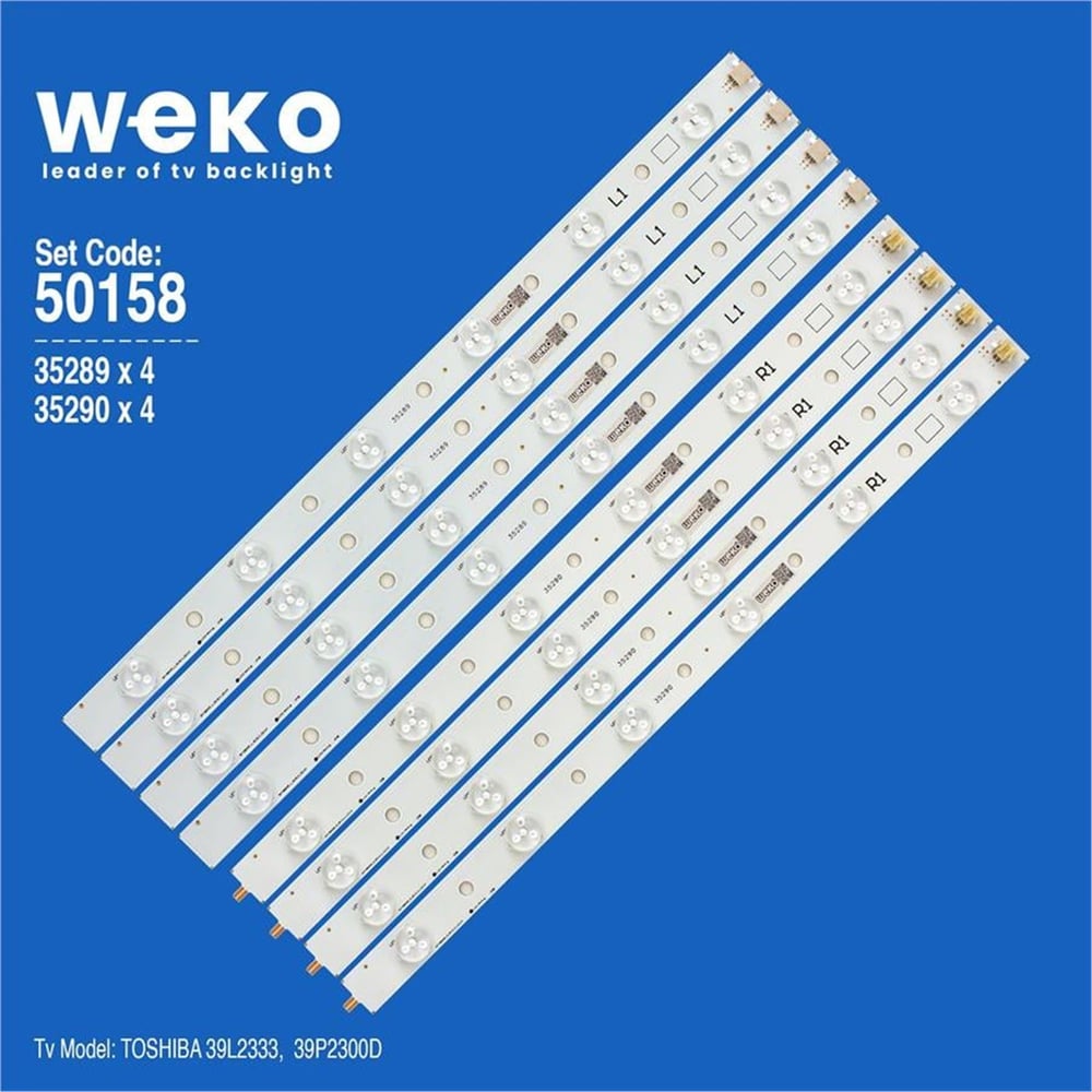 Weko Wkset-5158 35289X4 35290X4 Svt390a05 8 Adet Led Bar - Tv Led Bar