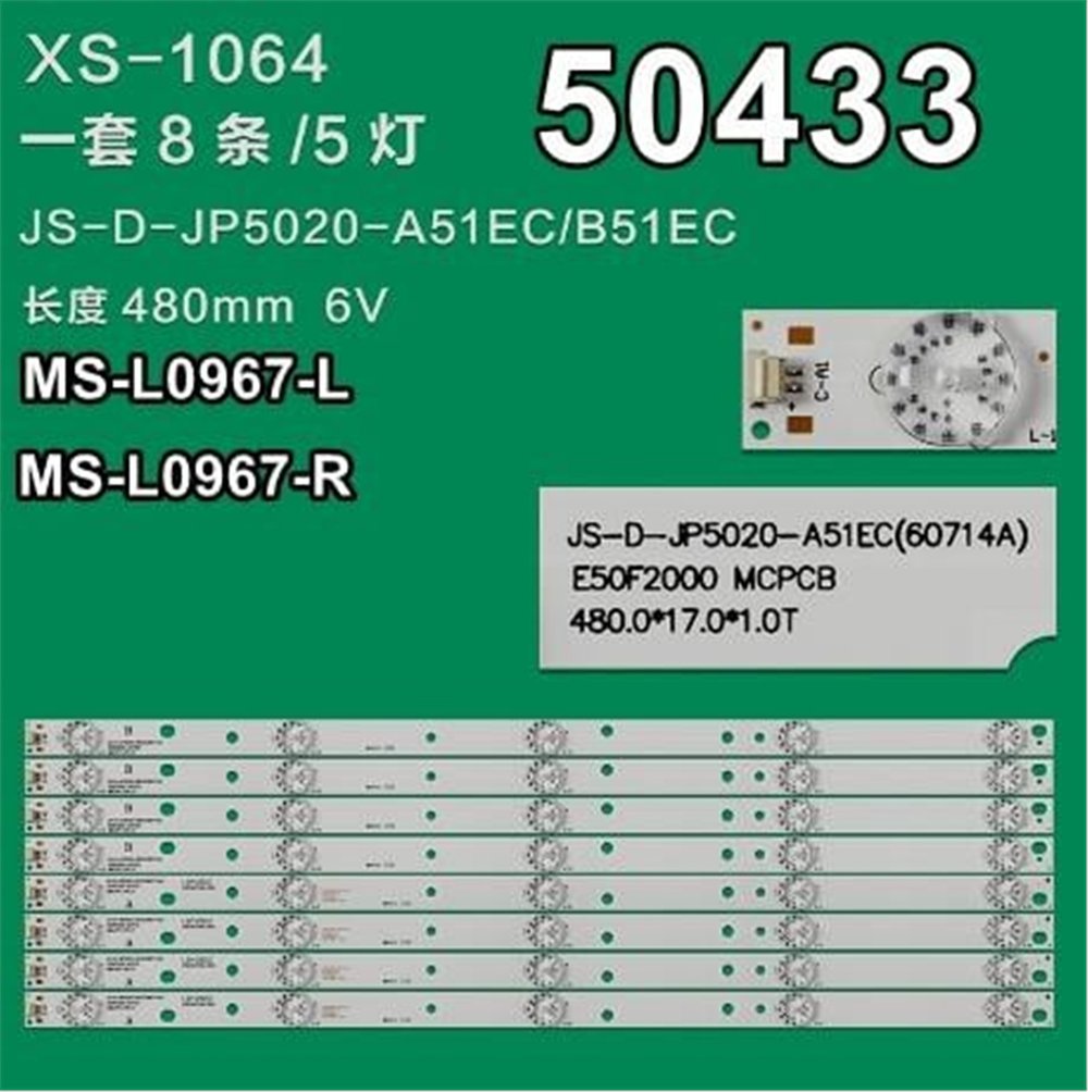 Weko Wkset-5433 36481X4 36482X4 Ms-L0967 8 Adet Led Bar - Tv Led Bar